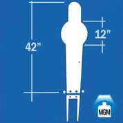 MGM TARGETS - PEPPER POPPER TARGET w/"STAB & SHOOT" CONFIGURATION