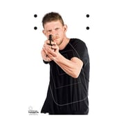 CHALLENGE TARGETS - REALISTIC MAN WITH A GUN PAPER TARGETS