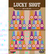 BIRCHWOOD CASEY - DIRTY BIRD LUCKY SHOT BOTTLES 12 X 18" TARGET