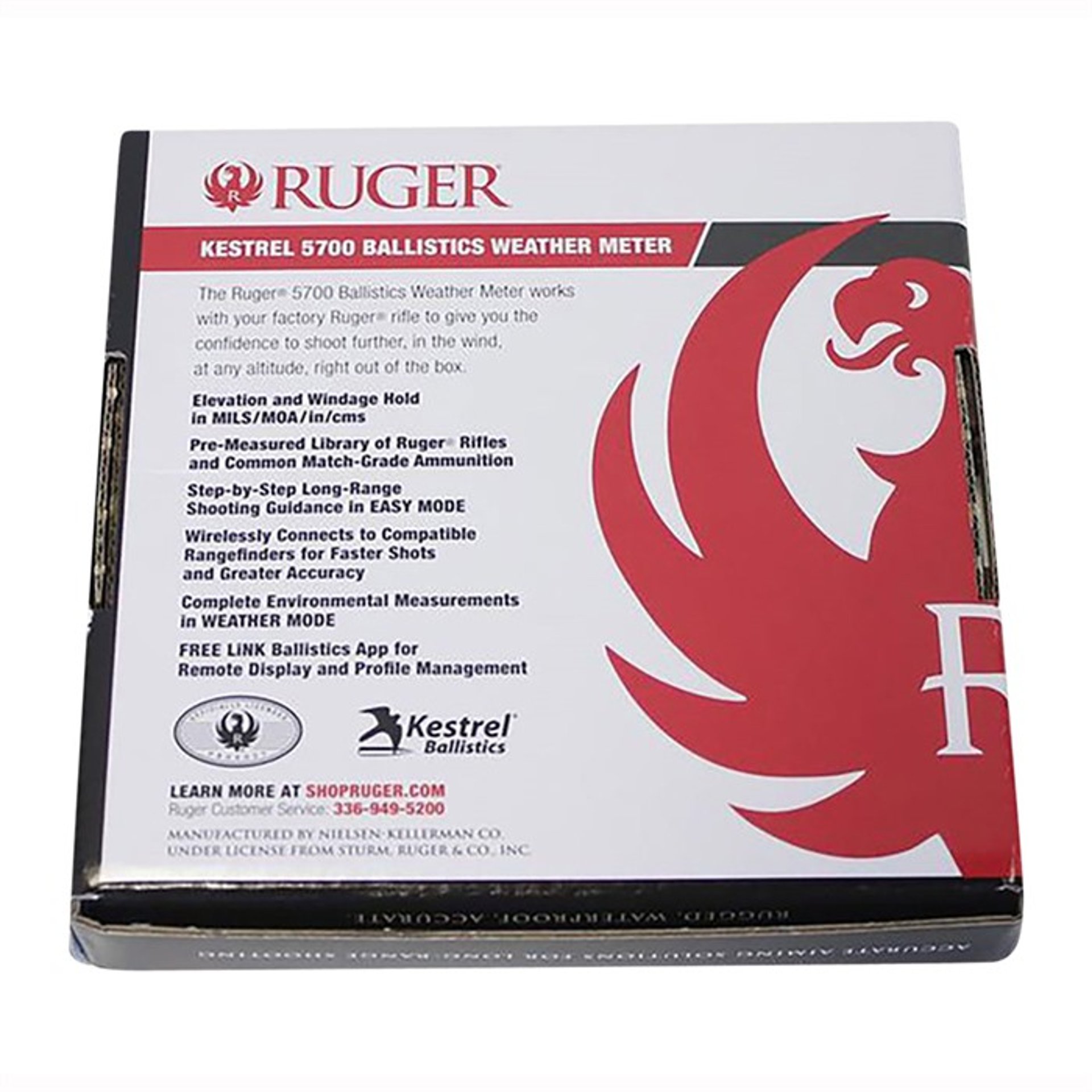 Ruger Kestrel 5700 Ballistics Weather Meter w/LiNK Black