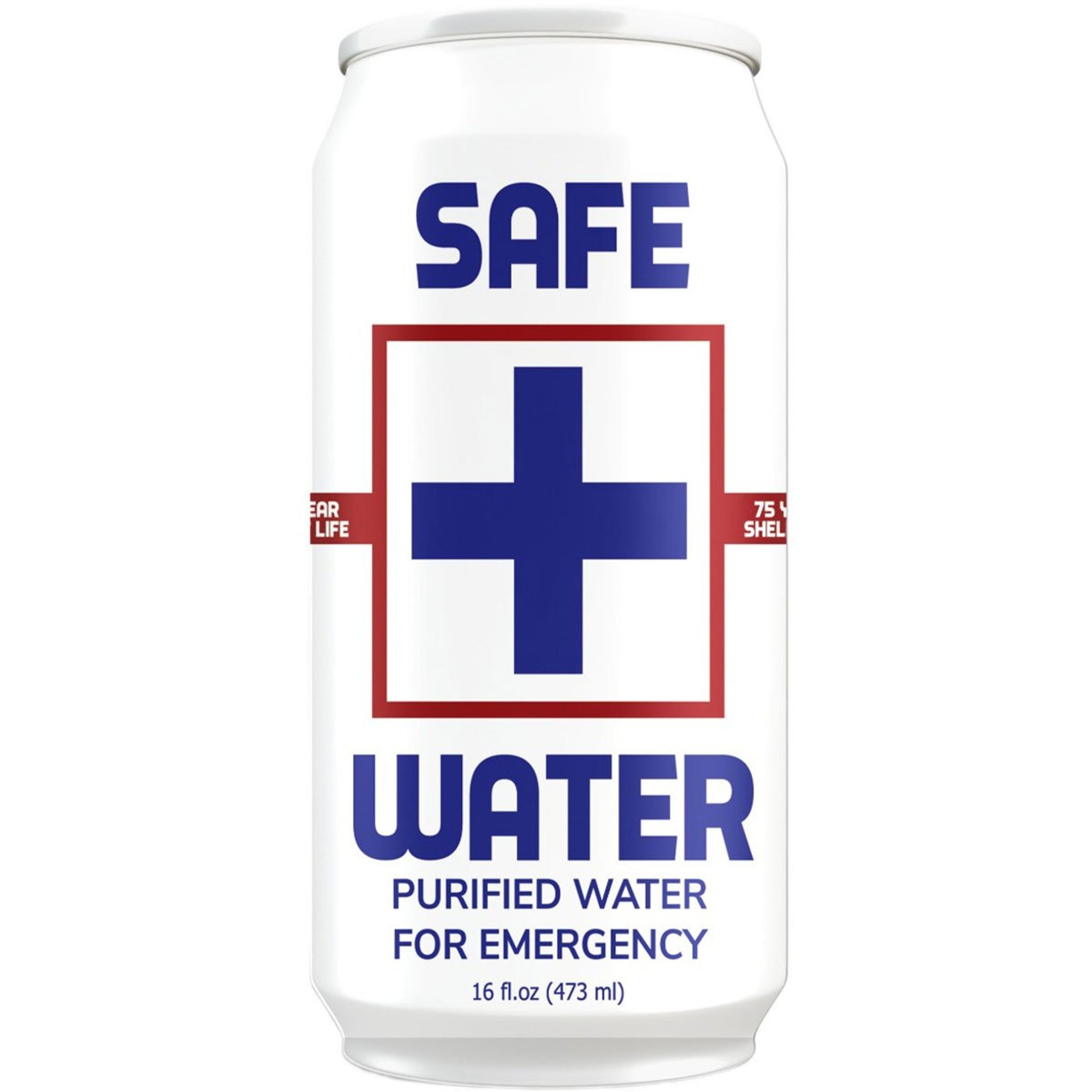 Safe Water 16oz Canned Water-24 Cans per Case