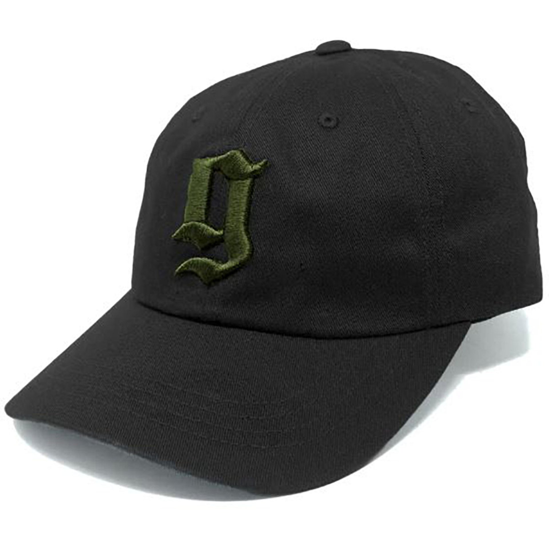 Puff G Dad Hat Black & Olive Drab Green