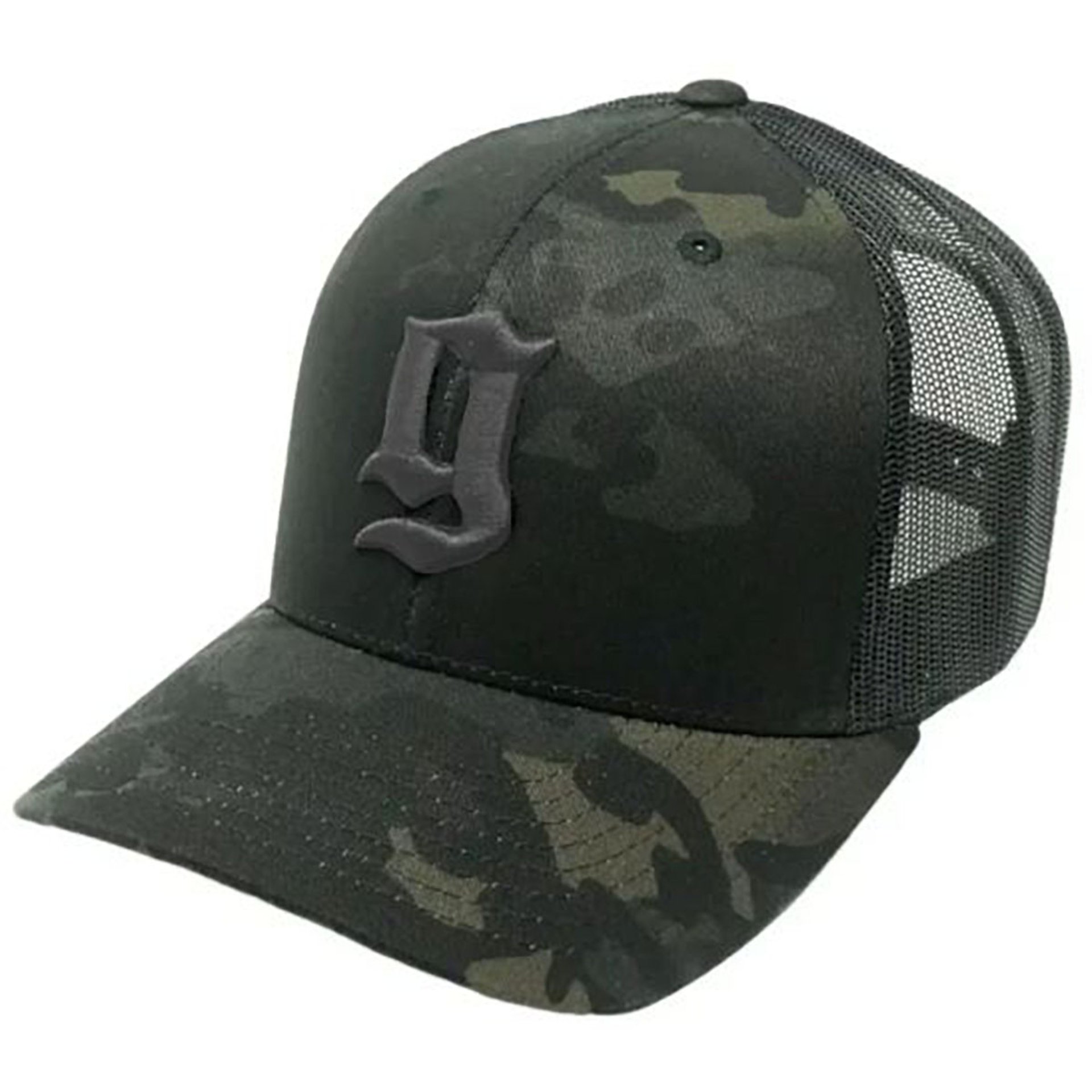 Puff G Trucker Hat Multi-Cam Gray