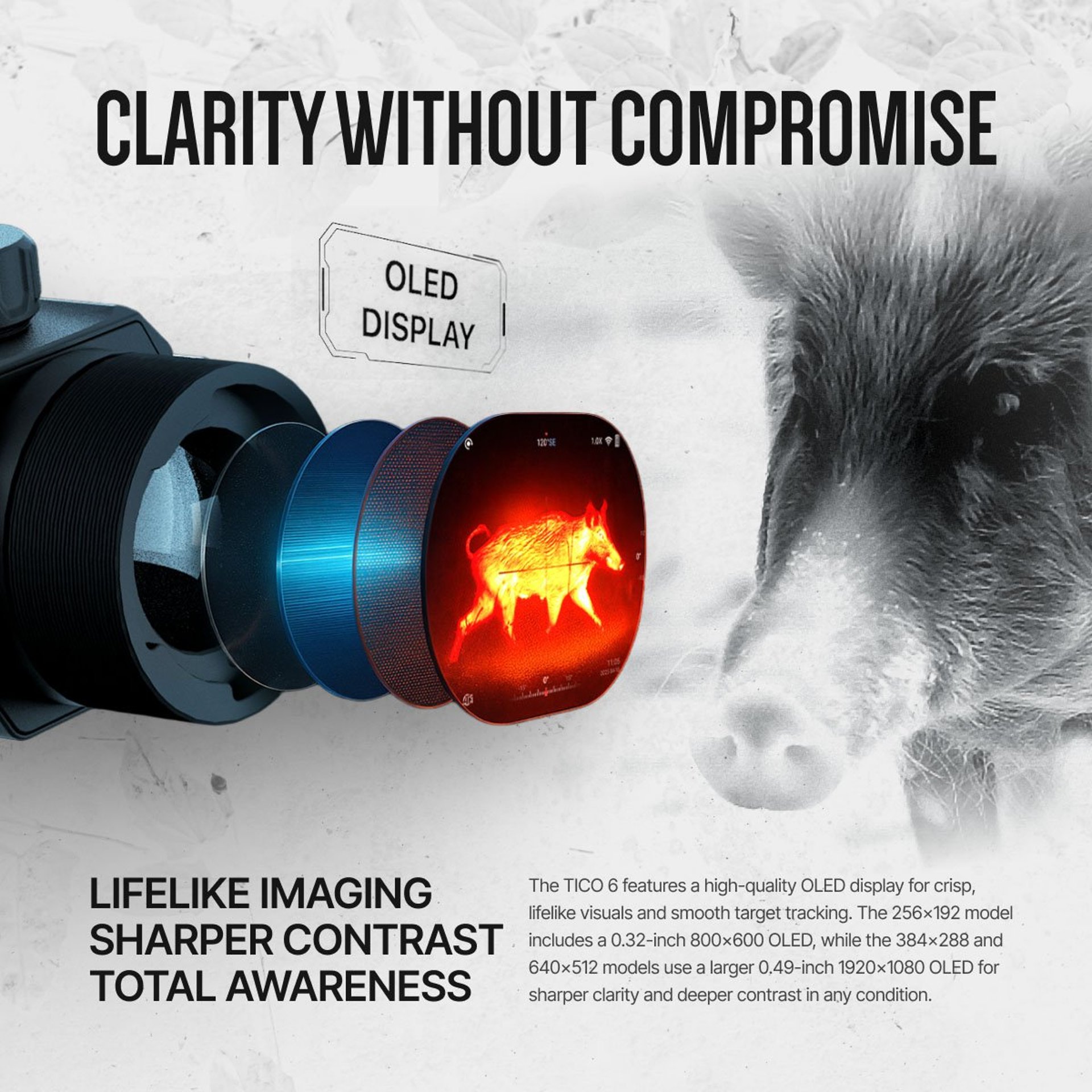 TICO 6 1x 384x288 Clip-On Thermal Optic