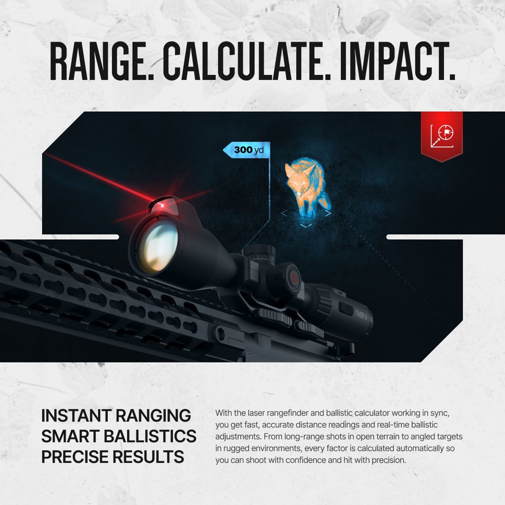 Elite 2-16x 640X512 Res Thermal Rifle Scope w/Laser