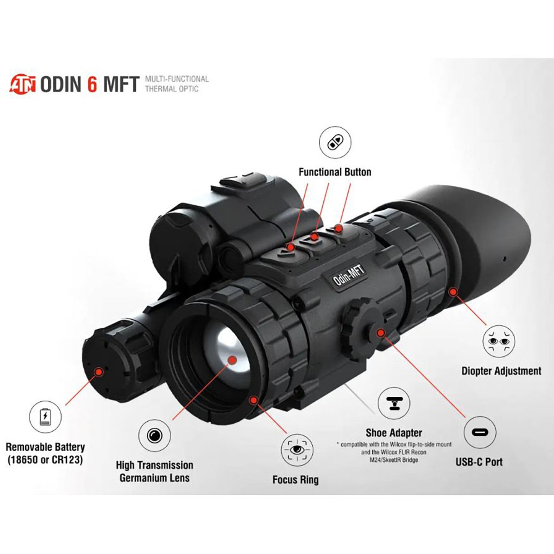 ODIN 6 640x480 Res Thermal Monocular