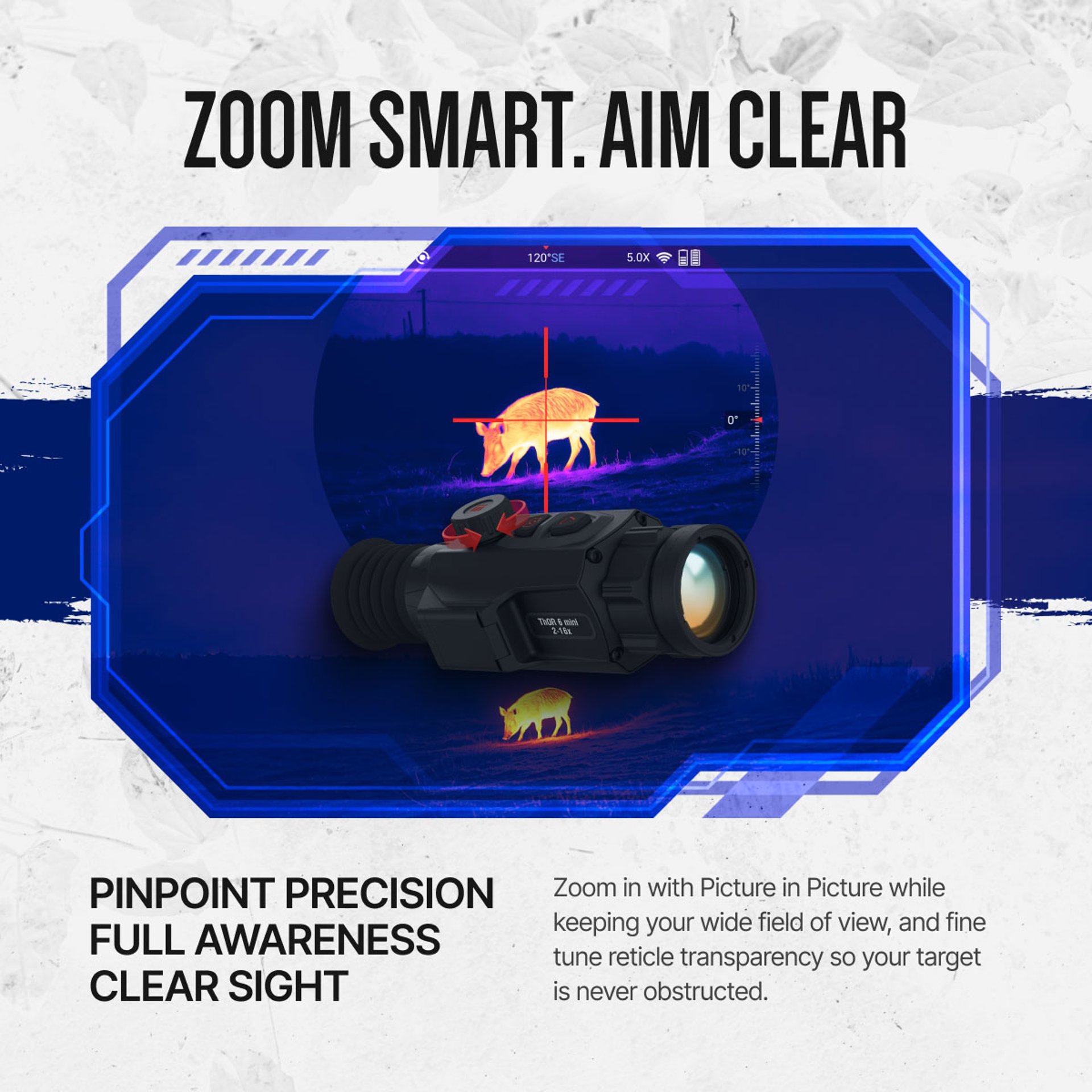 ThOR 6 Mini 3-24x 640X512 Res Compact Thermal Rifle Scope