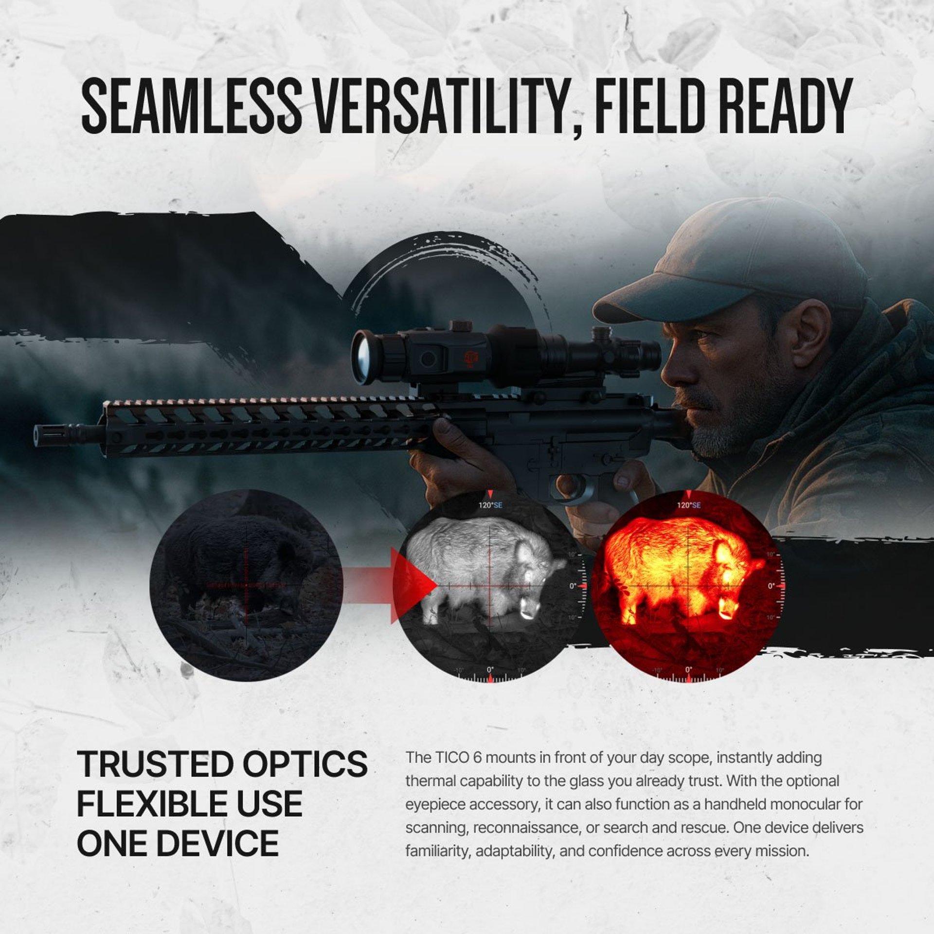 TICO 6 1x 384x288 Clip-On Thermal Optic