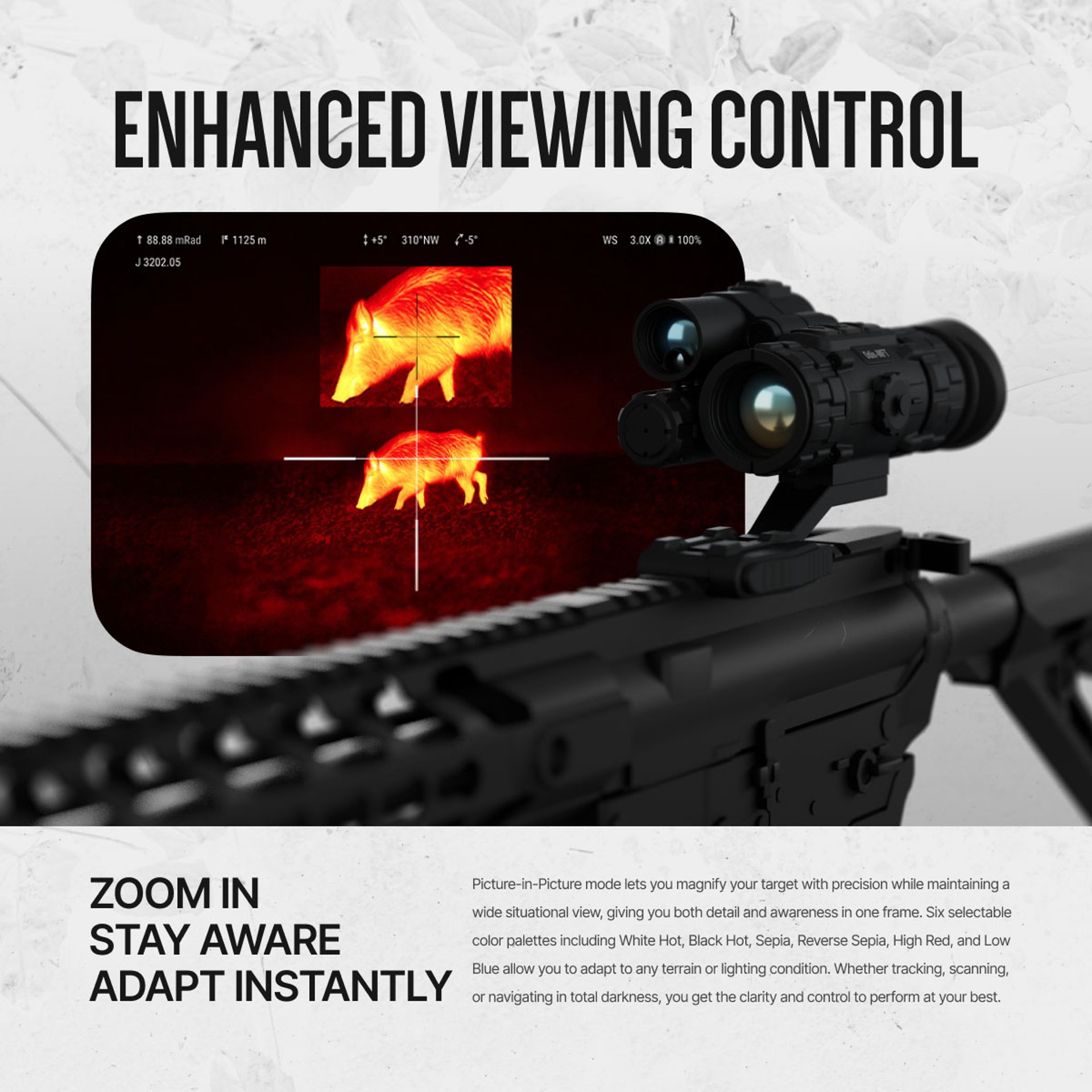 ODIN 6 640x480 Res Thermal Monocular w/Laser Range Finder