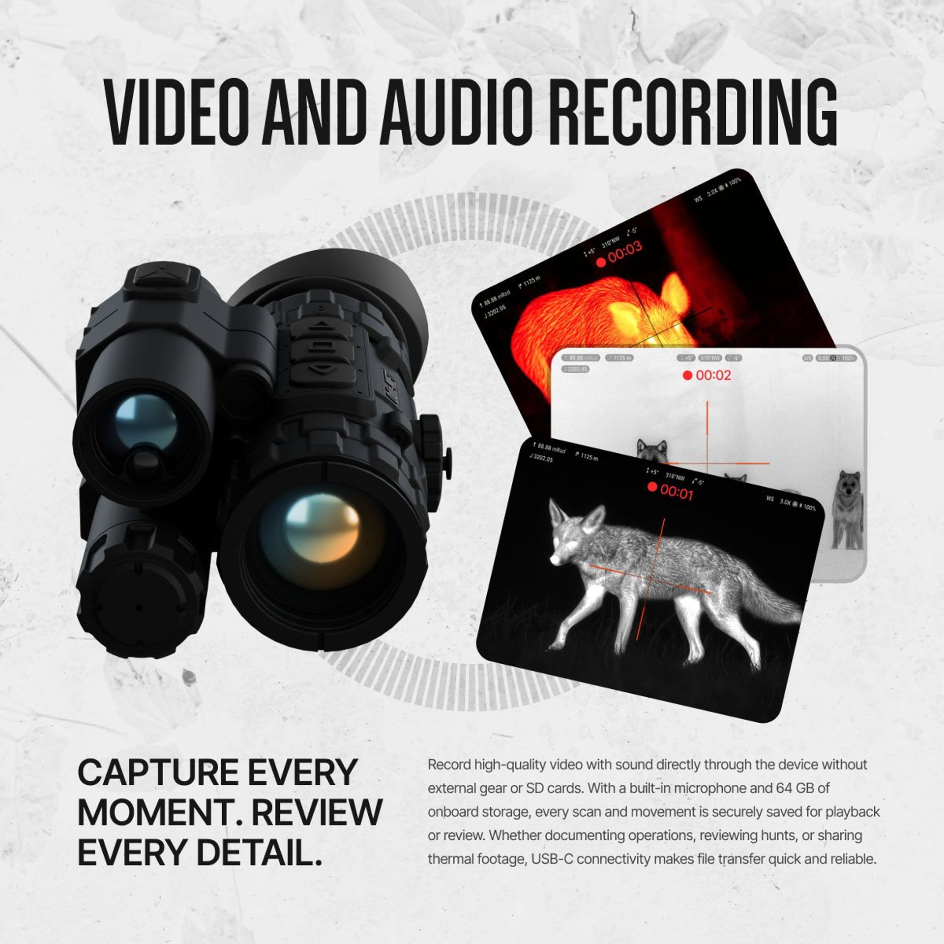 ODIN 6 640x480 Res Thermal Monocular w/Laser Range Finder