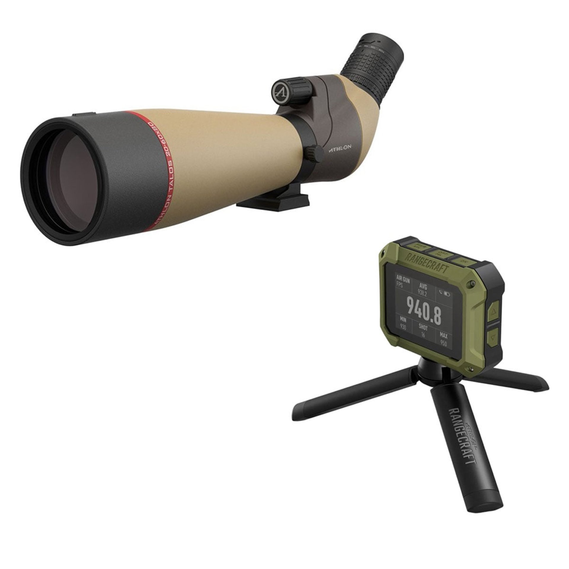 20-60x80 Angled Spot Scope & Rangecraft Velocity PRO Chrono
