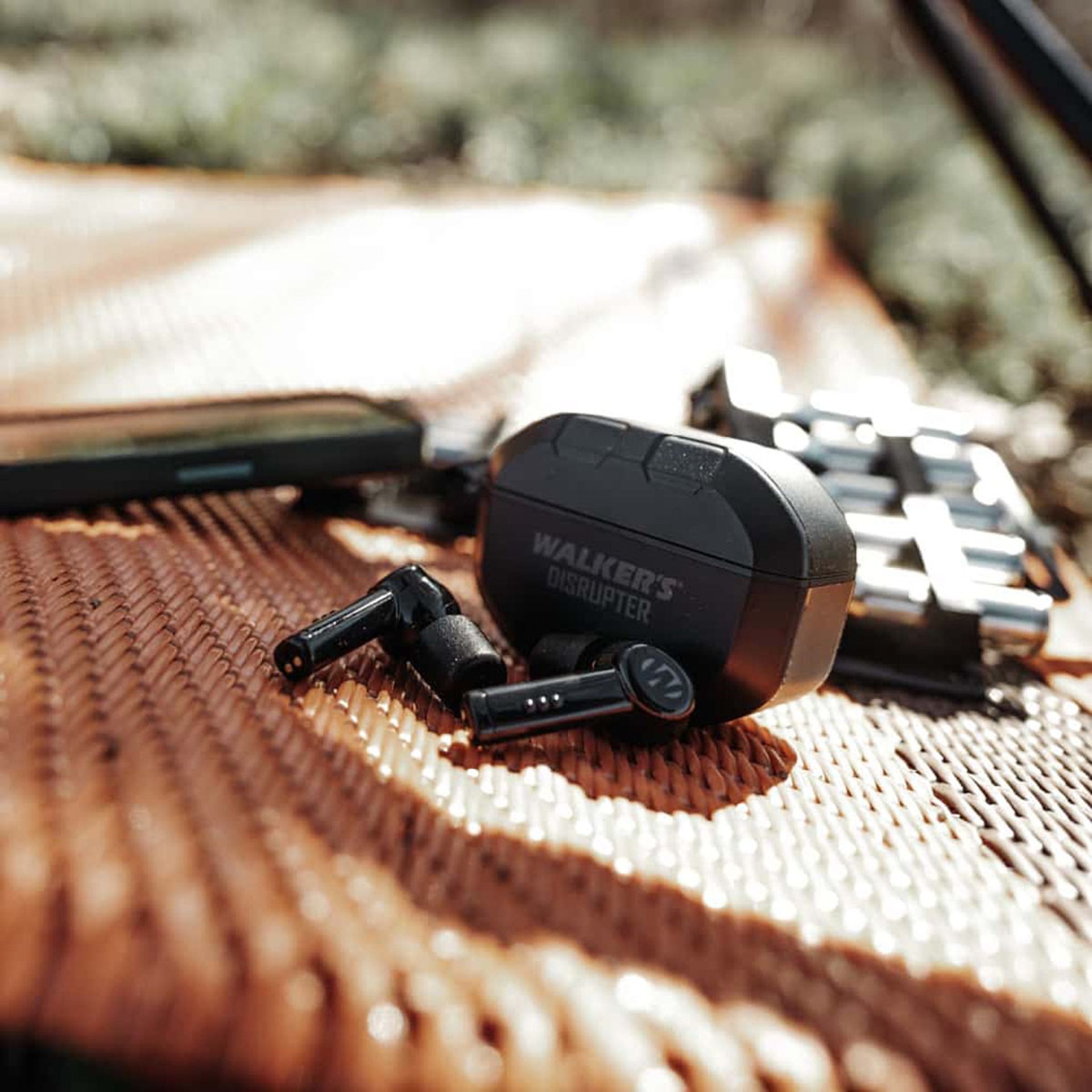 Disruptor Bluetooth Rechargable Ear Buds NRR 24DB Black