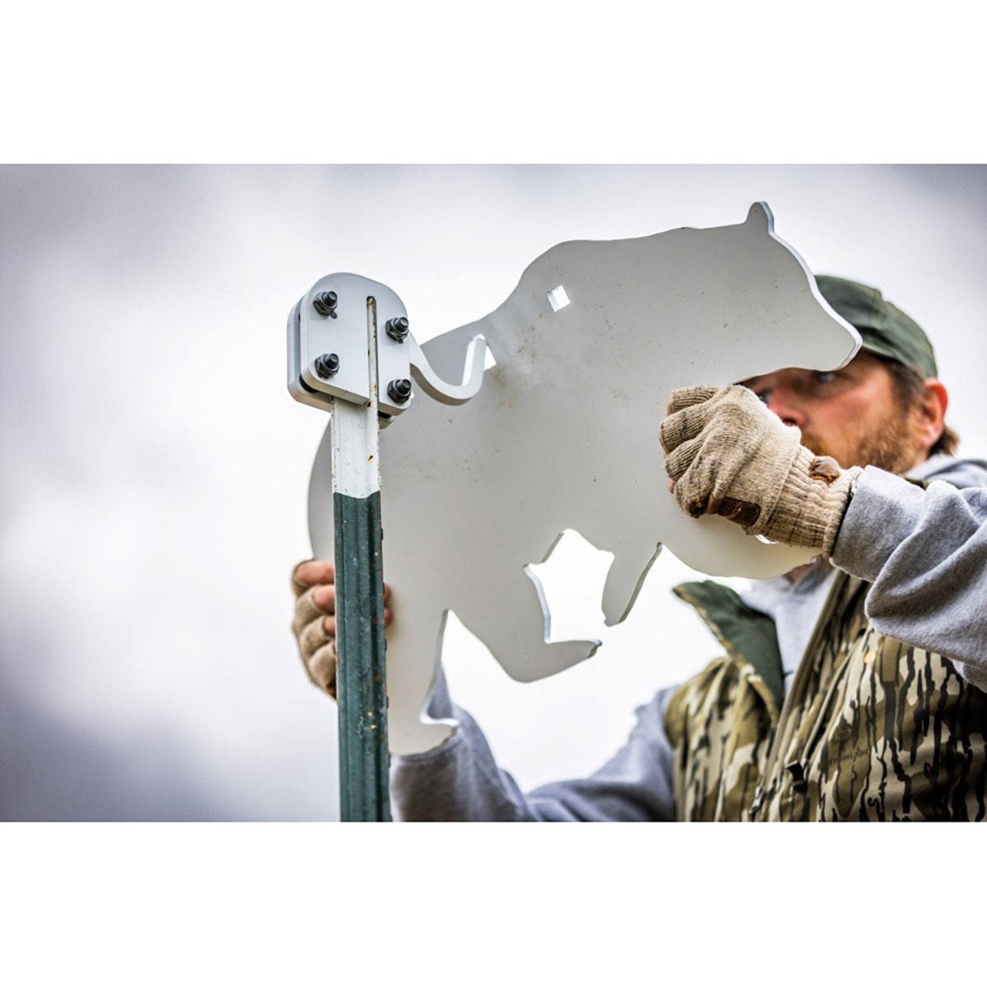 T-Post Target Hook 3/8" AR500 Steel