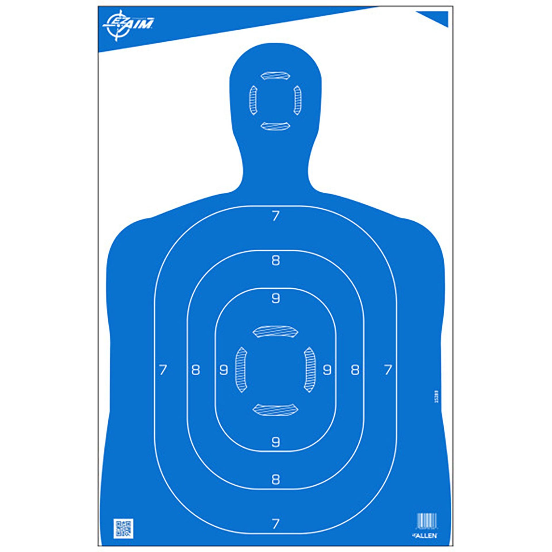 EZ Aim Silhouett 23"x35" Paper Targets Blue/White 100/Pack