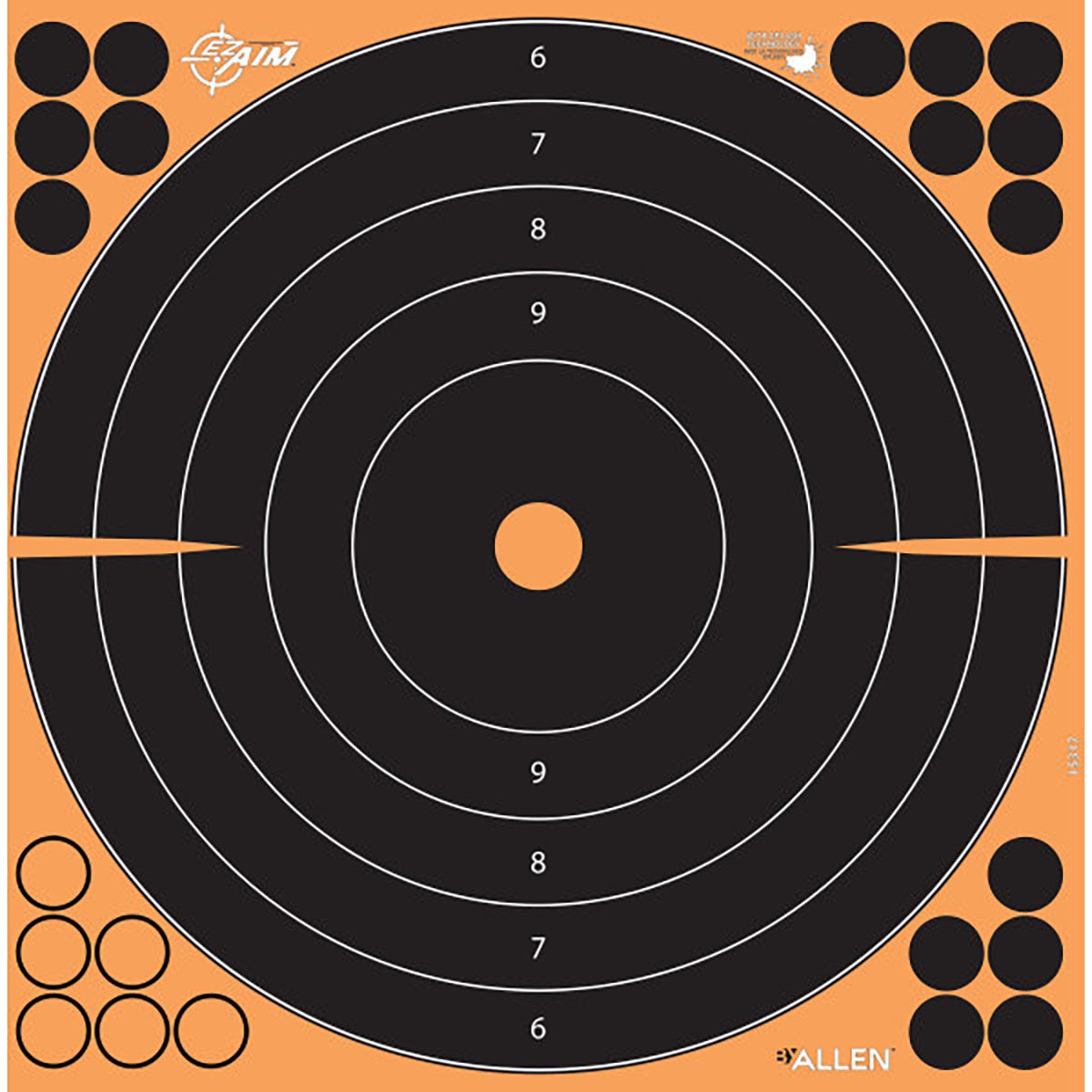 EZ Aim Splash Adhesive Bullseye 12"x12" Ppr Targets 10/Pack