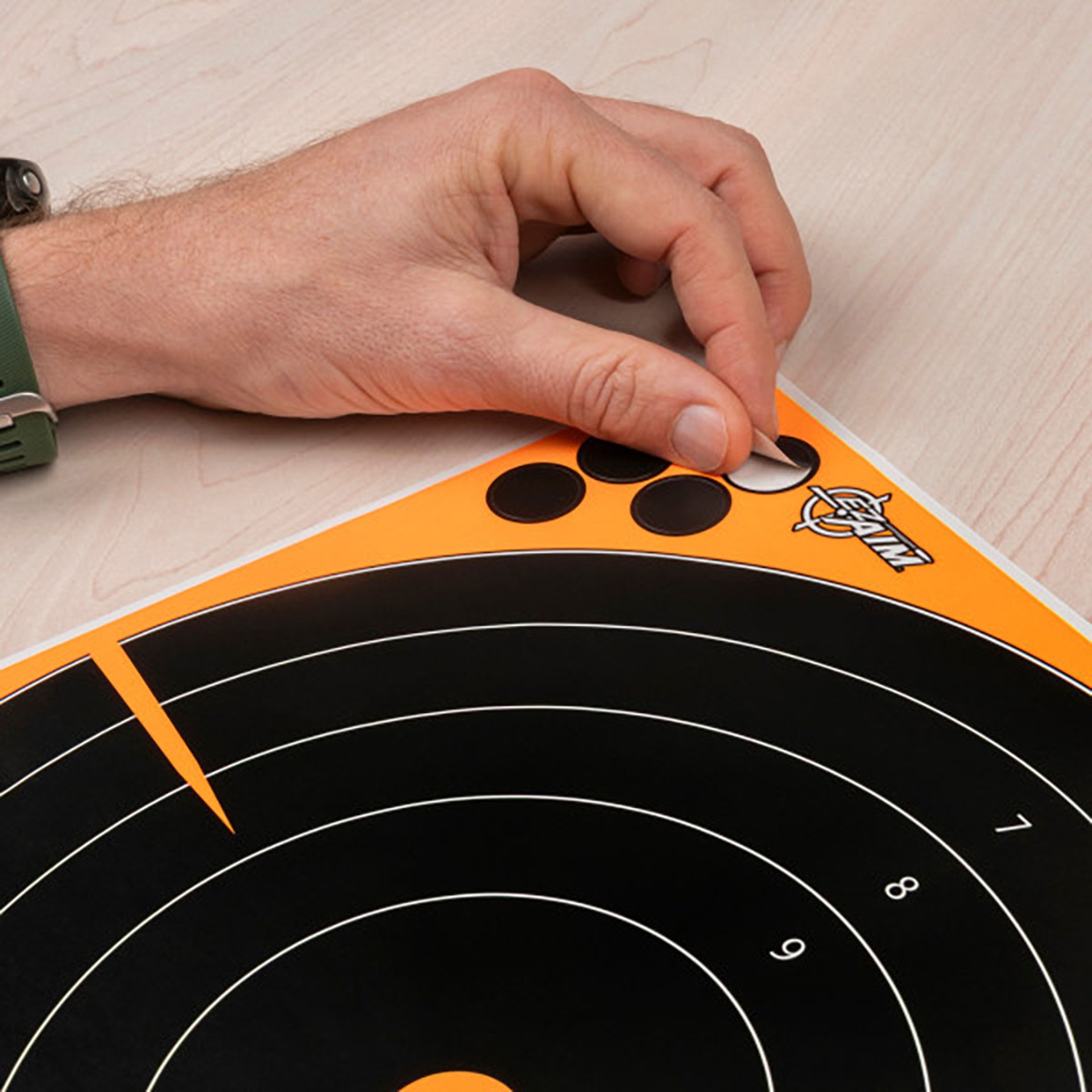 EZ Aim Splash Adhesive Bullseye 12"x12" Paper Targets 5/Pack