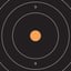 EZ Aim Splash Adhesive Bullseye 12"x12" Ppr Targets 10/Pack