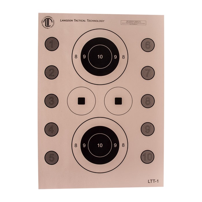 NATIONAL TARGET - LANGDON TACTICAL PISTOL SKILLS TARGET