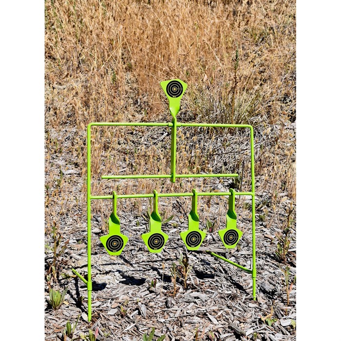 SHOOTING MADE EASY - HANDS FREE RESETTING TARGET SYSTEM FOR SOFTNOSE 22 CALIBER