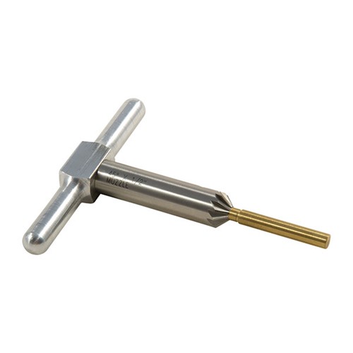 BROWNELLS - 45 DEGREE MUZZLE/CYLINDER CHAMFERING CUTTER & BRASS PILOT