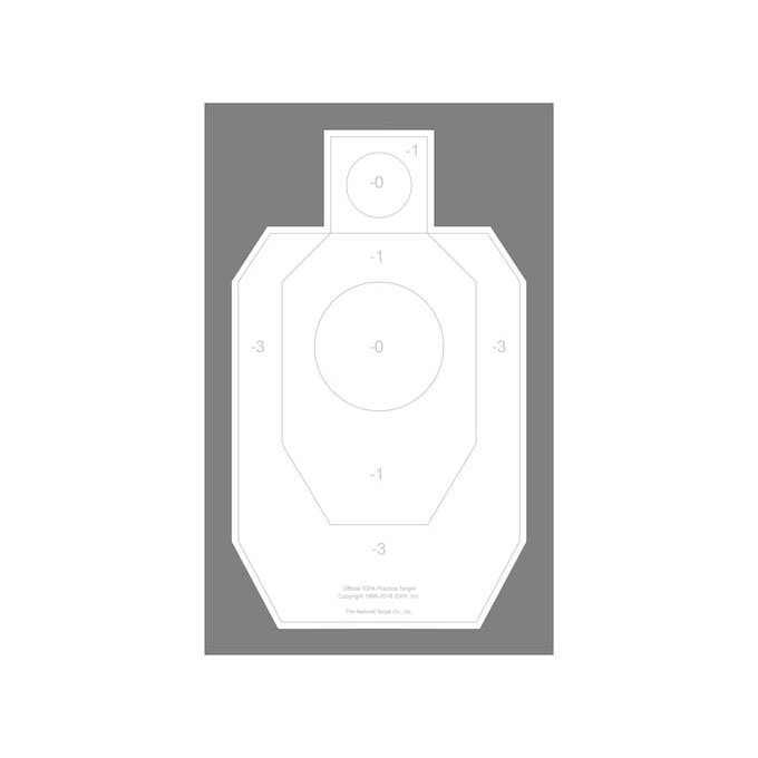 NATIONAL TARGET - IDPA PRACTICE TARGET