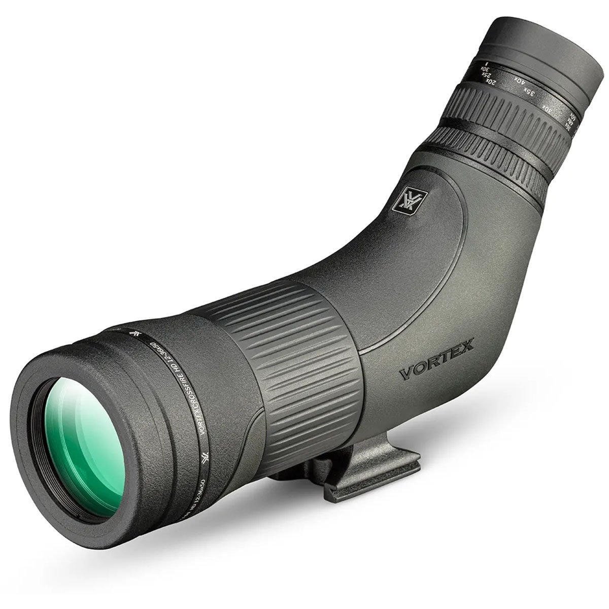 Crossfire HD 12-36x50mm Angled Spotting Scope Black