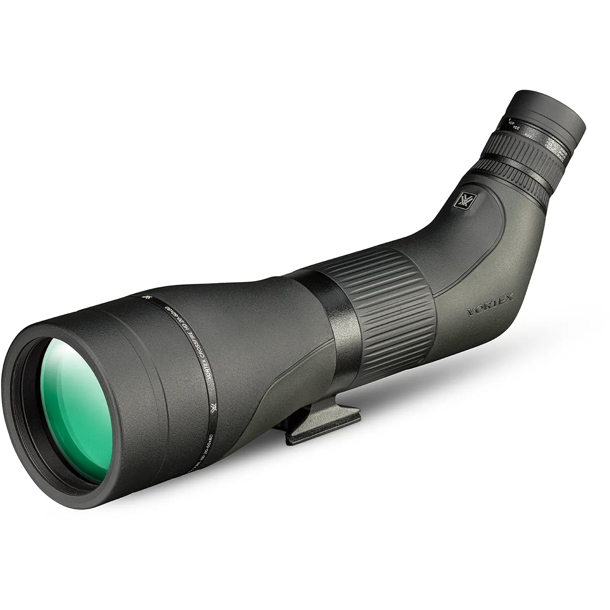 Crossfire HD 20-60x80mm Angled Spotting Scope Black