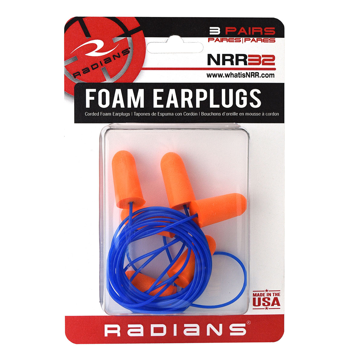 RADIANS - RESISTOR 32 DISPOSABLE FOAM EARPLUGS