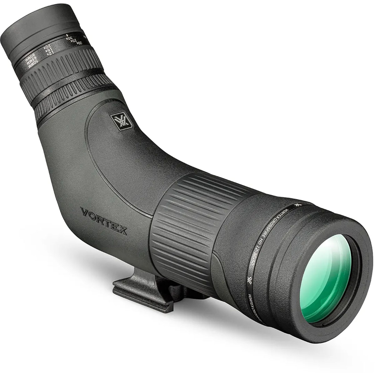 Crossfire HD 12-36x50mm Angled Spotting Scope Black