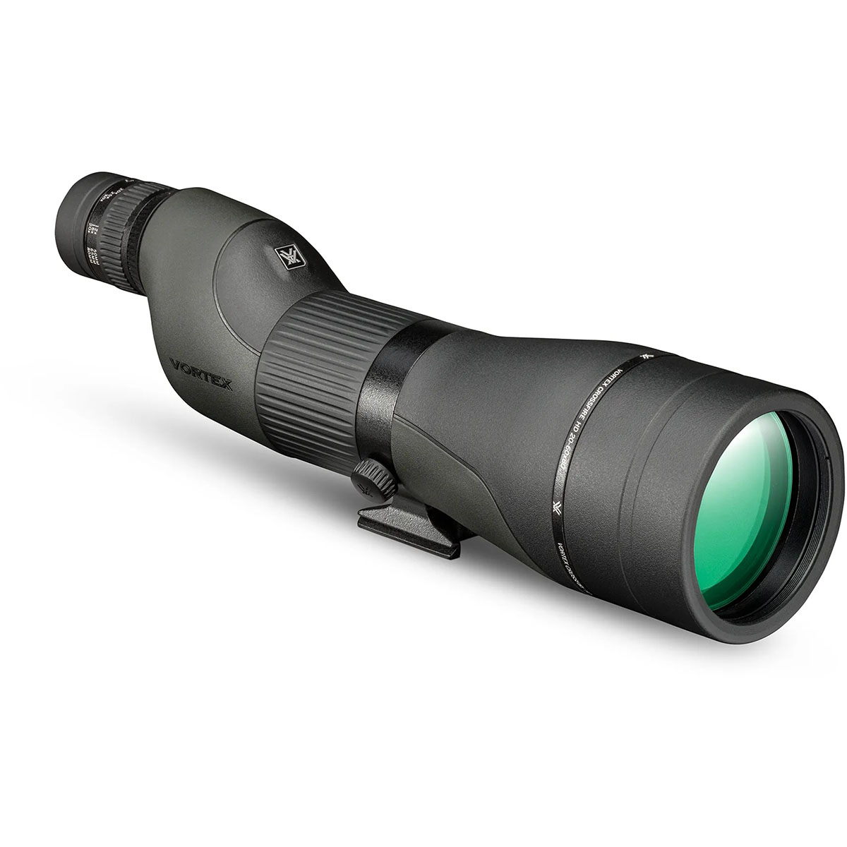 Crossfire HD 20-60x80mm Straight Spotting Scope Black