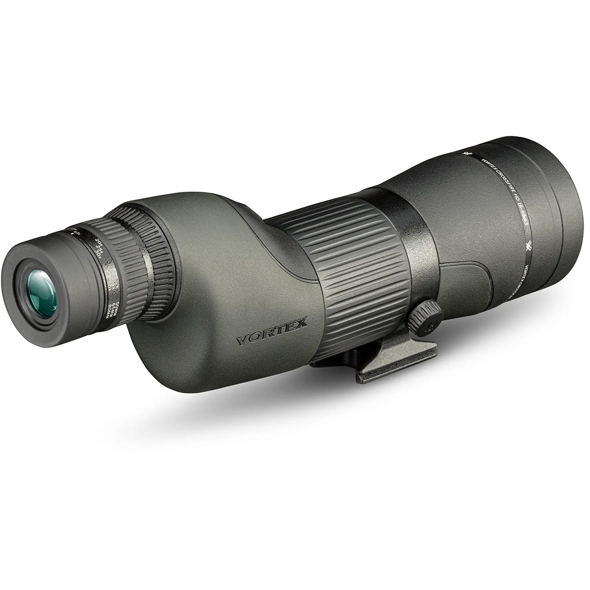 Crossfire HD 16-48x65mm Straight Spotting Scope Black