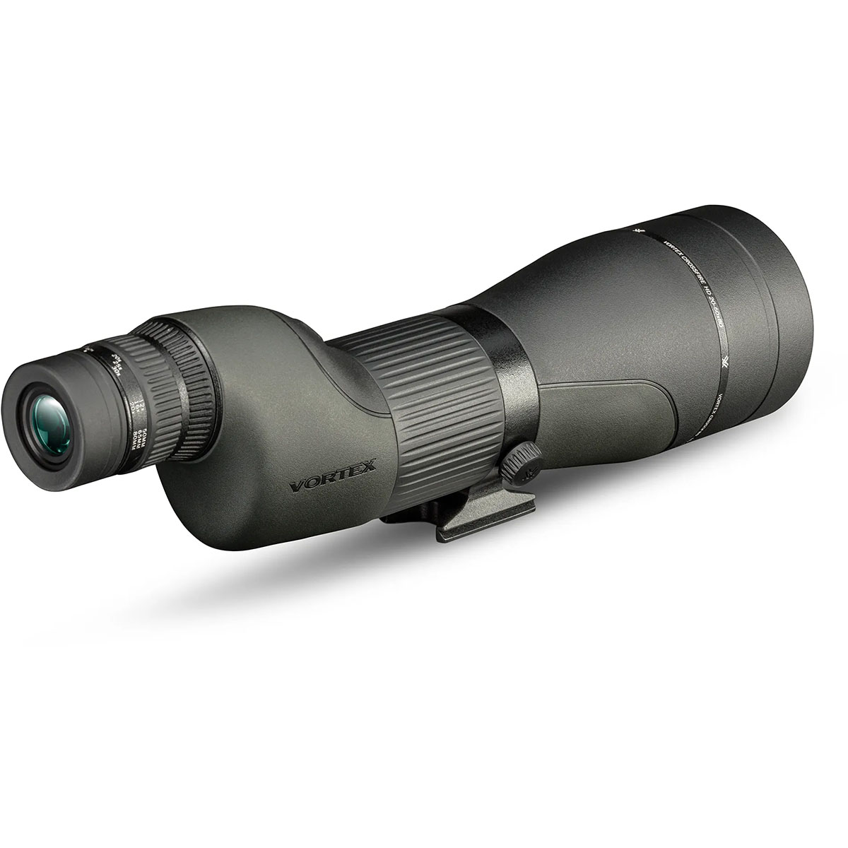 Crossfire HD 20-60x80mm Straight Spotting Scope Black