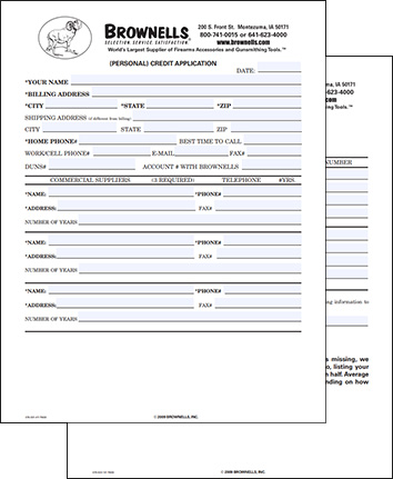 Business Credit Application Form